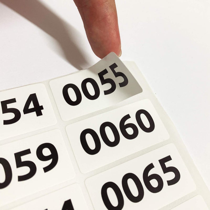 TownStix 1-1000 Consecutive Number Inventory Labels Stickers Sheets, 1.5" x 0.75" - Image 4